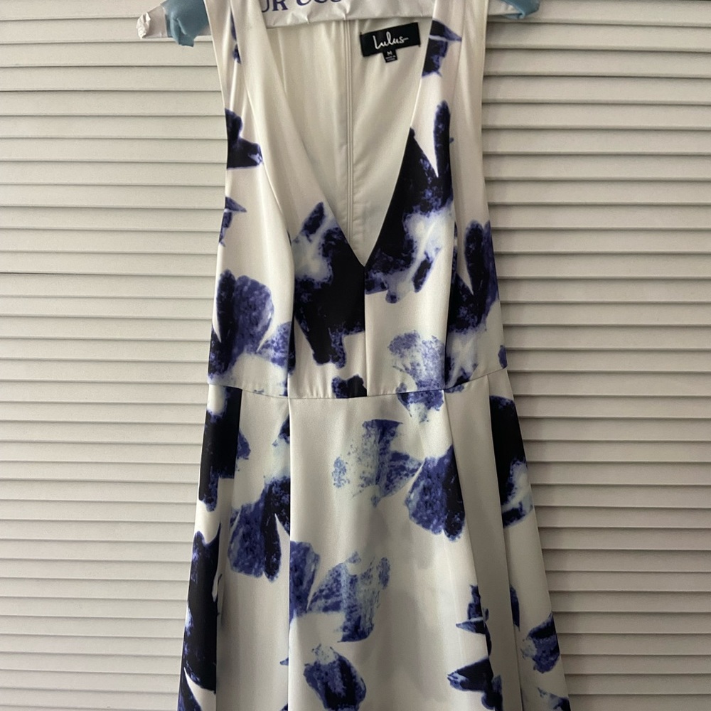 Plunge neck dress